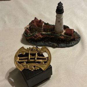 Antique RARE Brass Ornate Buckle decorative and unique